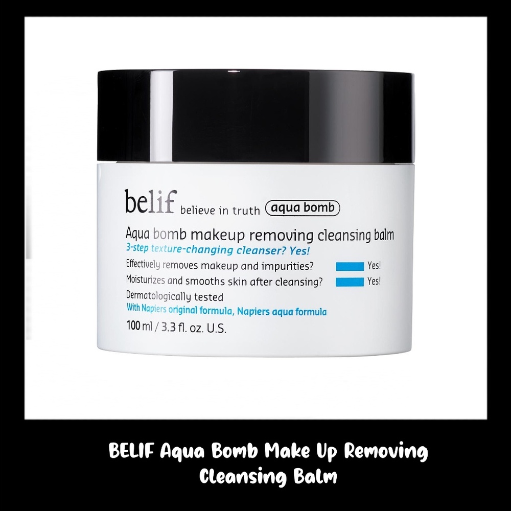 BELIF Aqua Bomb 3.3 Fluid Ounces Make Up Removing Cleansing Balm